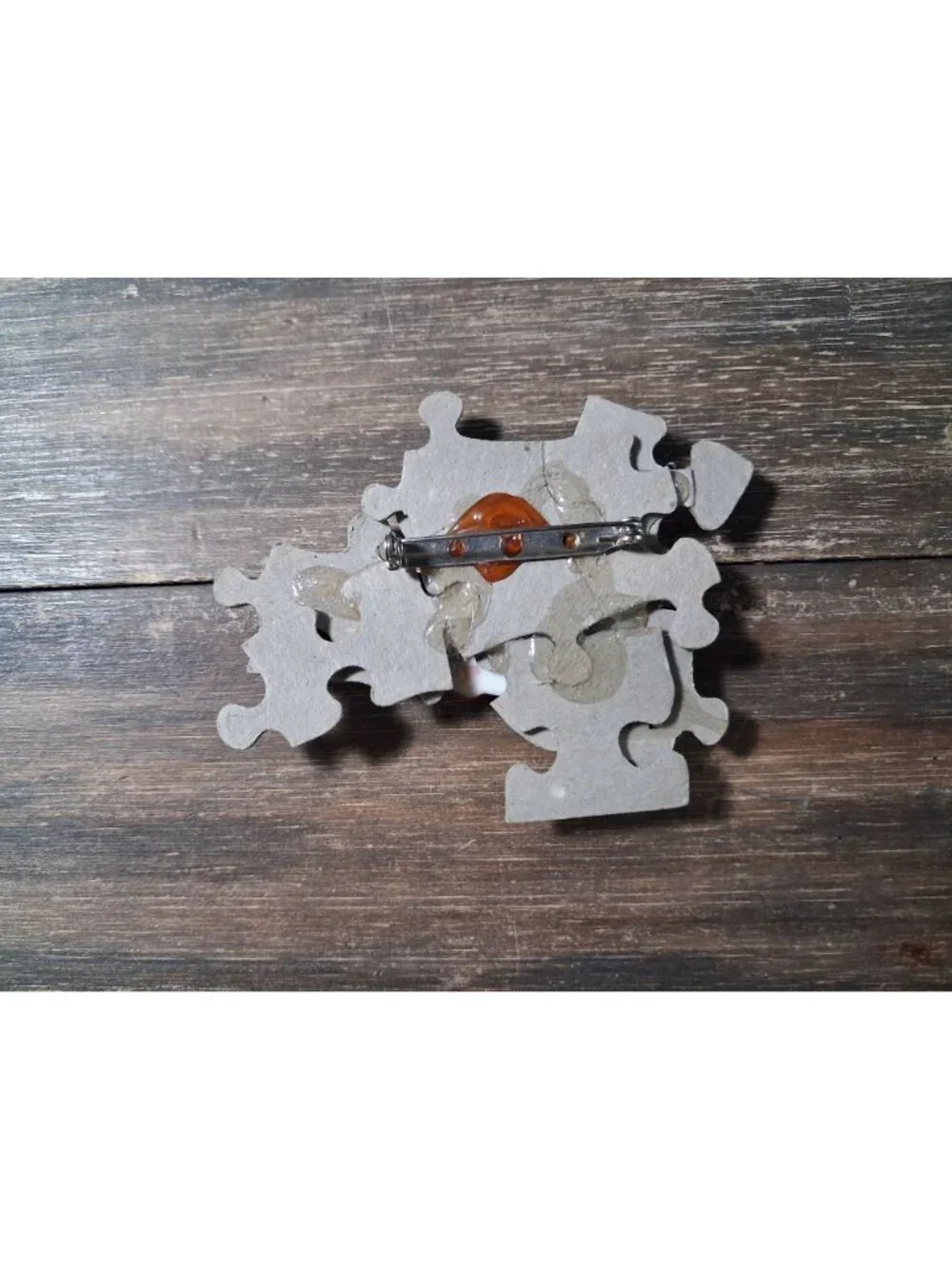 School Days Brooch Pin Teacher Puzzle Black Board Lapel Vest Bag Gear Vintage